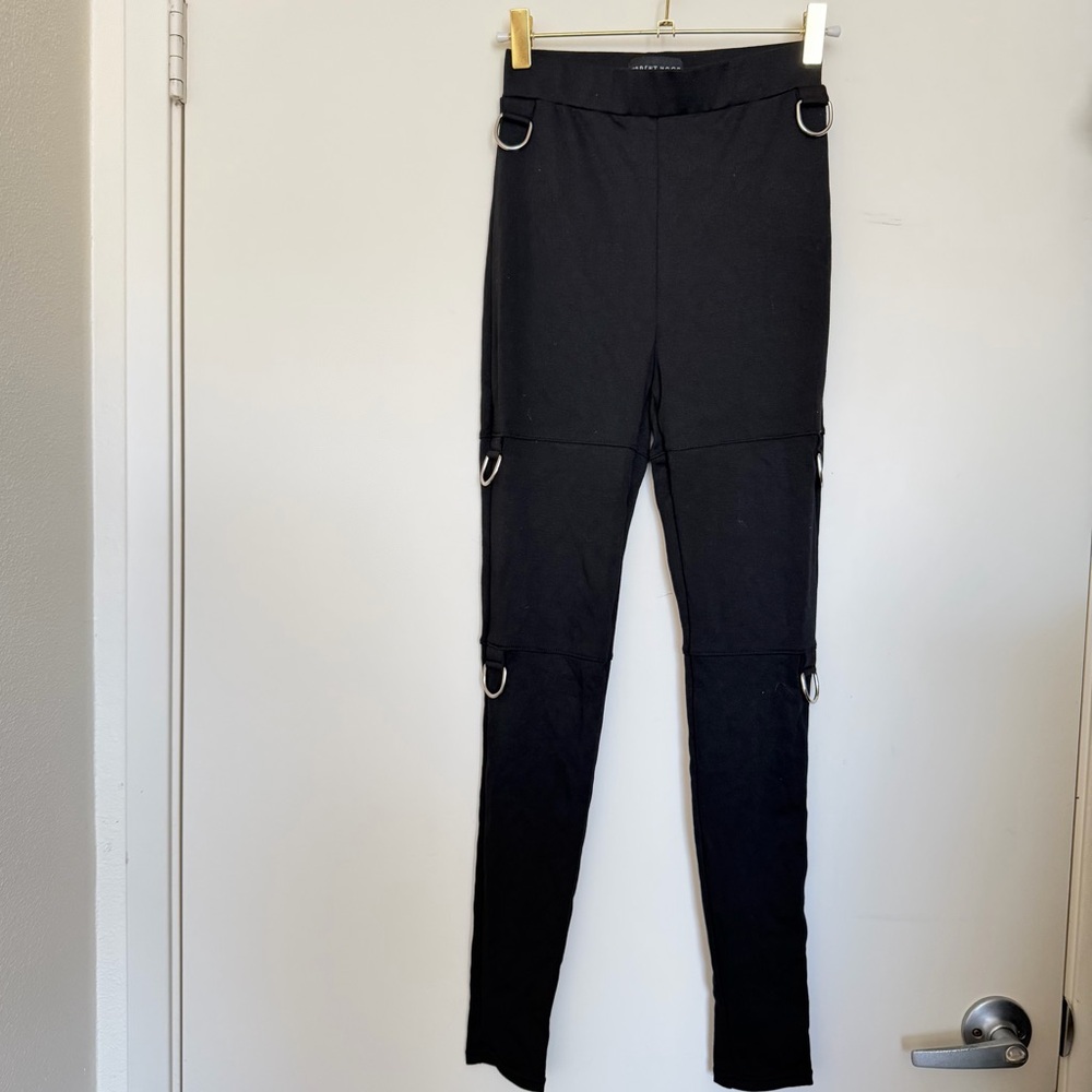 Dollskill Current Mood Black D-Ring Leggings - image 1